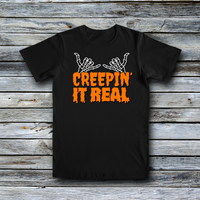Fashion Custom Tees - Halloween: Creepin' It Real - Skeleton Shaka