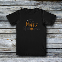 Rhinestone Custom Tees - Halloween: HAPPY HALLOWEEN FASHION TEE
