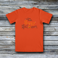 Rhinestone Custom Tees - Halloween: HAPPY HALLOWEEN FASHION TEE