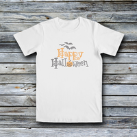 Rhinestone Custom Tees - Halloween: HAPPY HALLOWEEN FASHION TEE