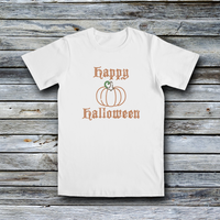 Rhinestone Custom Tees - Halloween: HAPPY HALLOWEEN