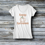 Rhinestone Custom Tees - Halloween: HAPPY HALLOWEEN