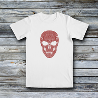 Rhinestone Custom Tees - Halloween: Rhinestone Skull