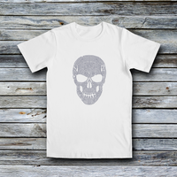 Rhinestone Custom Tees - Halloween: Rhinestone Skull