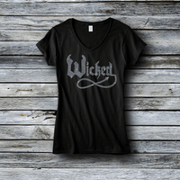 Rhinestone Custom Tees - Halloween: Rhinestone Wicked T-Shirt