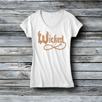 Rhinestone Custom Tees - Halloween: Rhinestone Wicked T-Shirt