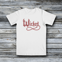 Rhinestone Custom Tees - Halloween: Rhinestone Wicked T-Shirt