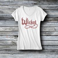 Rhinestone Custom Tees - Halloween: Rhinestone Wicked T-Shirt
