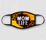 Adjustable Face Mask - #MOMLIFE Sunflower / Leopard Pattern