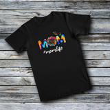 Unisex Custom Tees - #MomLife - MOM Tie-Dye Sun Flower