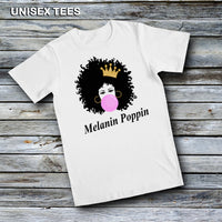 Women's Custom Fashion Tees - Melanin Poppin