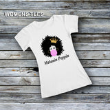 Women's Custom Fashion Tees - Melanin Poppin