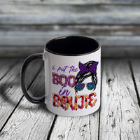11oz Custom Halloween Mug - HALLOWEEN - I Put the Boo in BOUJIE