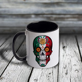 11oz Custom Halloween Mug - HALLOWEEN - MEXICAN SUGAR SKULL