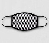 Adjustable Face Mask - Optical Illusion Series