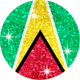 Fashion Glitter Decals for Phone Grips - West Indian Flags | Phone Grip NOT INCLUDED |