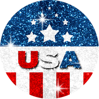 Fashion Glitter Decals for Phone Grips - World Country Flags | Phone Grip NOT INCLUDED |