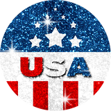 Fashion Glitter Decals for Phone Grips - World Country Flags | Phone Grip NOT INCLUDED |