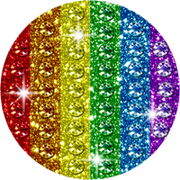 Fashion Glitter Decals for Phone Grips - Gay Pride Flags | Phone Grip NOT INCLUDED |