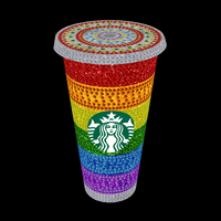 PRIDE Rhinestone Glitter Tumbler