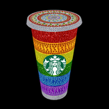 PRIDE Rhinestone Glitter Tumbler