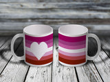 11oz Custom Mug - PRIDE Heart Mugs