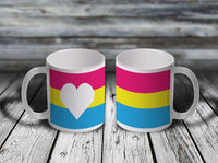 11oz Custom Mug - PRIDE Heart Mugs
