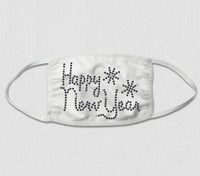 Rhinestone Face Mask - Happy New Year