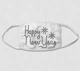 Rhinestone Face Mask - Happy New Year