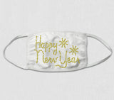 Rhinestone Face Mask - Happy New Year