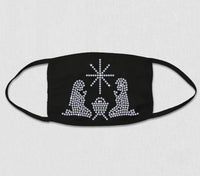 Rhinestone Face Mask - Nativity Scene