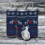 20 oz. Holiday Skinny Tumbler - Ugly Christmas Sweaters