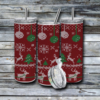 20 oz. Holiday Skinny Tumbler - Ugly Christmas Sweaters