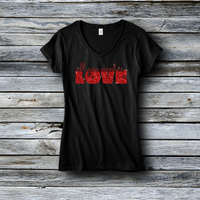 Glitter Fashion Custom Tees - Valentine's Day: All You Need Is Love
