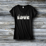 Glitter Fashion Custom Tees - Valentine's Day: All You Need Is Love
