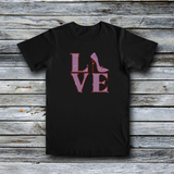 Rhinestone Custom Tees - Valentine's Day: LOVE HEELS