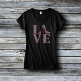 Rhinestone Custom Tees - Valentine's Day: LOVE HEELS