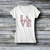 Rhinestone Custom Tees - Valentine's Day: LOVE HEELS