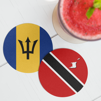 Hardboard Coasters - West Indian Flags