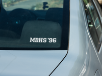 Custom Car Decal - School with Graduation Year