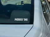 Custom Car Decal - School with Graduation Year